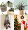 24 PCS Pine Cones for Christmas Tree Snowflake Natural Pinecones Ornament with String Pendant Crafts for Xmas Party Home Decor Fall Winter Holiday Christmas Tree Decoration (24)